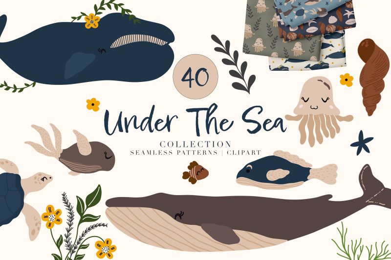 under-the-sea-vector-clipart-sea-animal-ocean-nautical-print