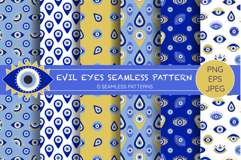 evil-eyes-seamless-patterns