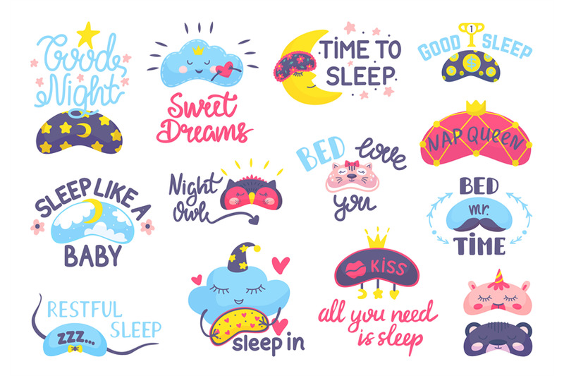 dream-mask-bedtime-elements-cute-masks-eyes-and-positive-phrases-ni