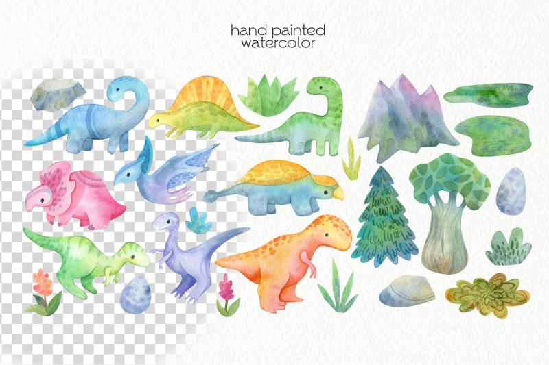 watercolor-dinosaurs-clipart-png-files