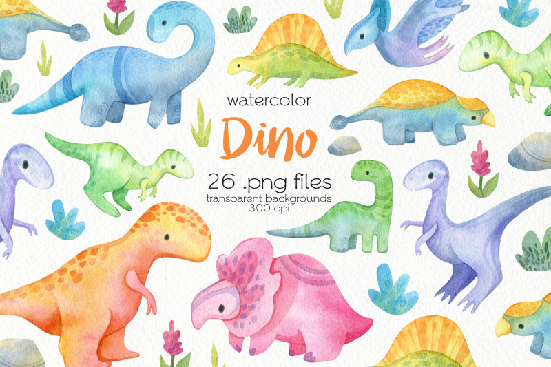 watercolor-dinosaurs-clipart-png-files