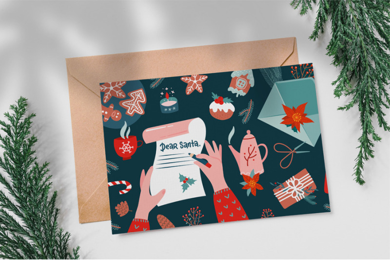 christmas-hands-flat-lay-cards-set