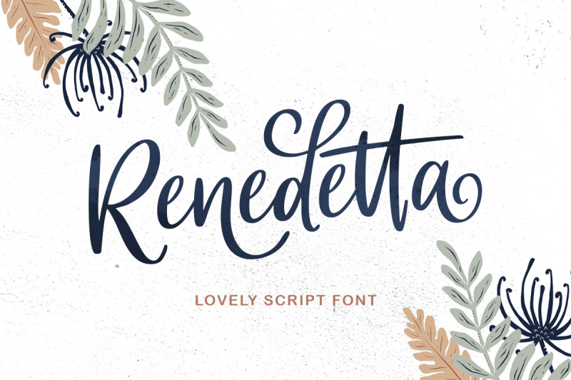 renedetta-lovely-script-font
