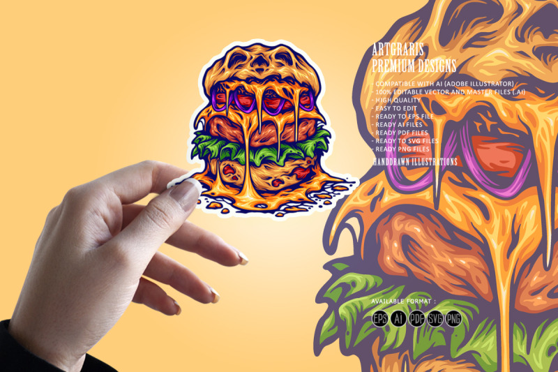 scary-burger-monster-cartoon-svg