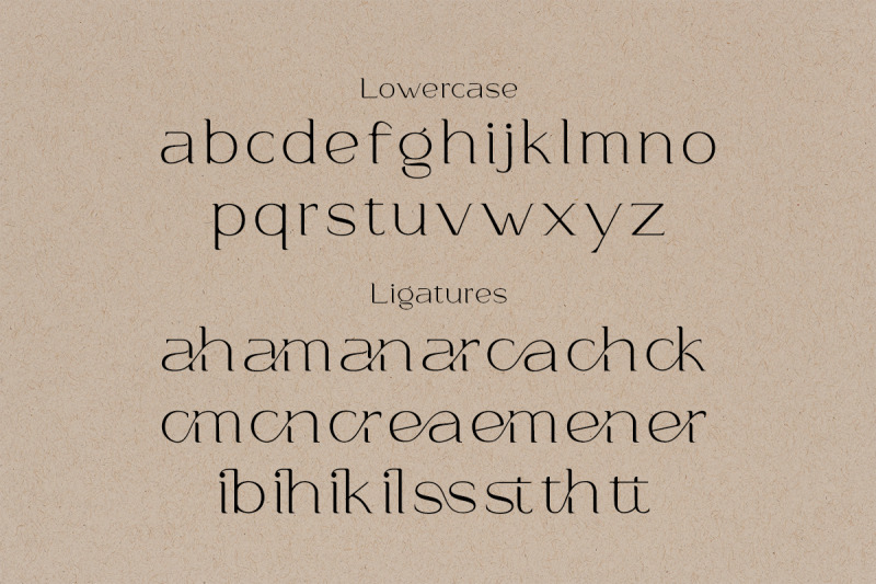 glamost-modern-ligature-font