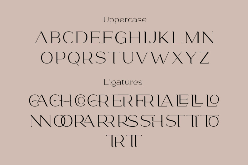 glamost-modern-ligature-font