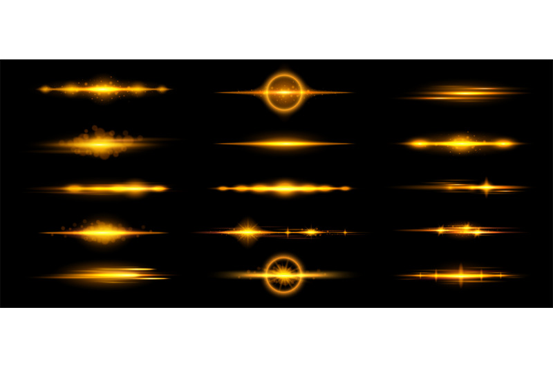 yellow-lens-flares-horizontal-light-beam-golden-glow-streaks-and-war