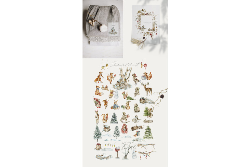 christmas-woodland-winter-cute-baby-animals