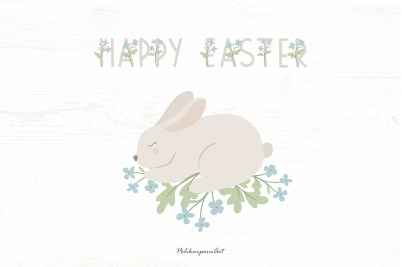 easter-bunny-clipart-amp-pattern