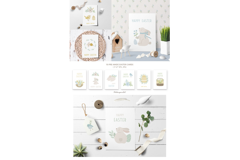 easter-bunny-clipart-amp-pattern