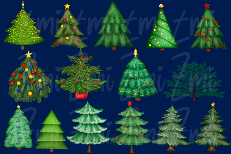 christmas-trees-png-bundle