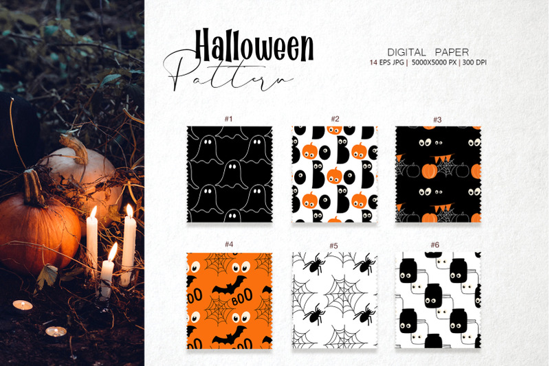 halloween-pattern-collection