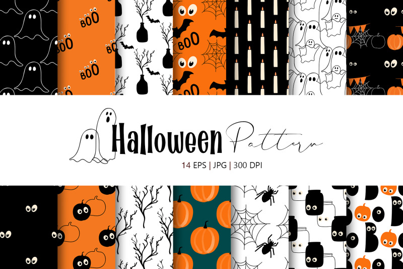 halloween-pattern-collection