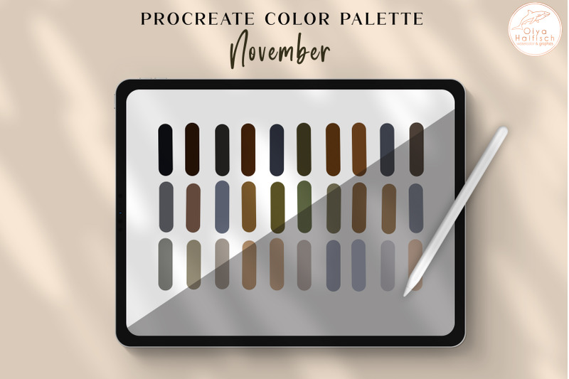 moody-fall-procreate-color-palette-dark-autumn-swatches