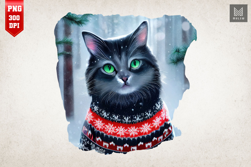 cute-cat-in-christmas-sweater