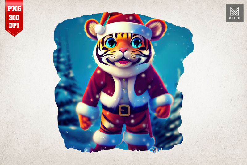 cute-tiger-in-santa-outfit-christmas