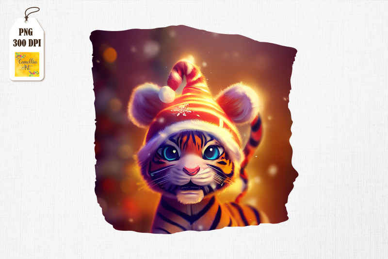 cute-tiger-happy-christmas