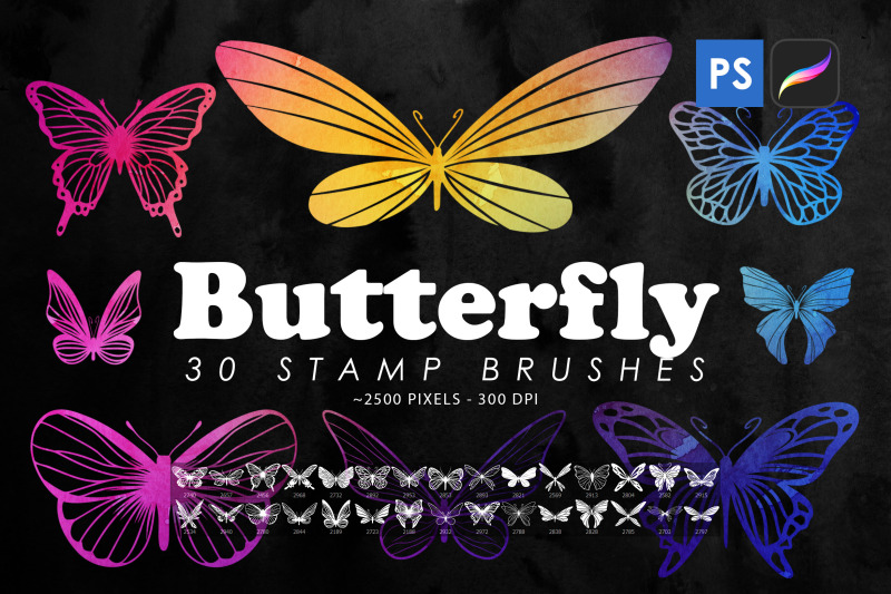 butterfly-stamp-brushes