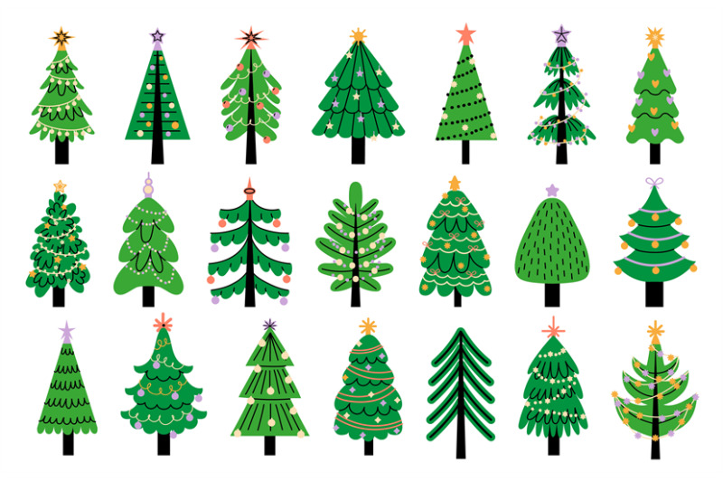 decorated-new-year-tree-modern-cartoon-christmas-fir-with-decorations