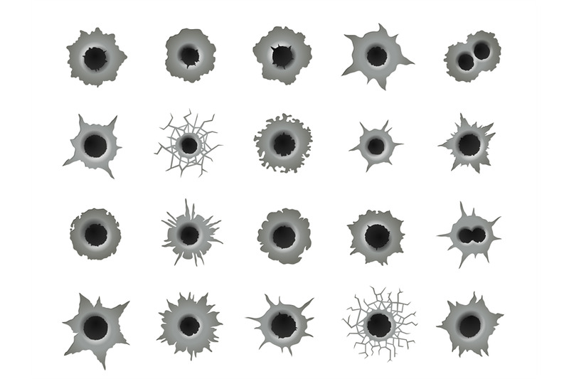 bullet-holes-gun-shot-ragged-marks-gunshot-bullethole-damage-weapon