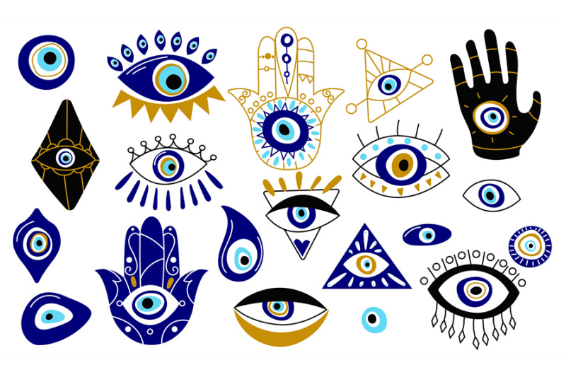 doodle-evil-eye-cartoon-traditional-turkish-luck-amulets-contemporary