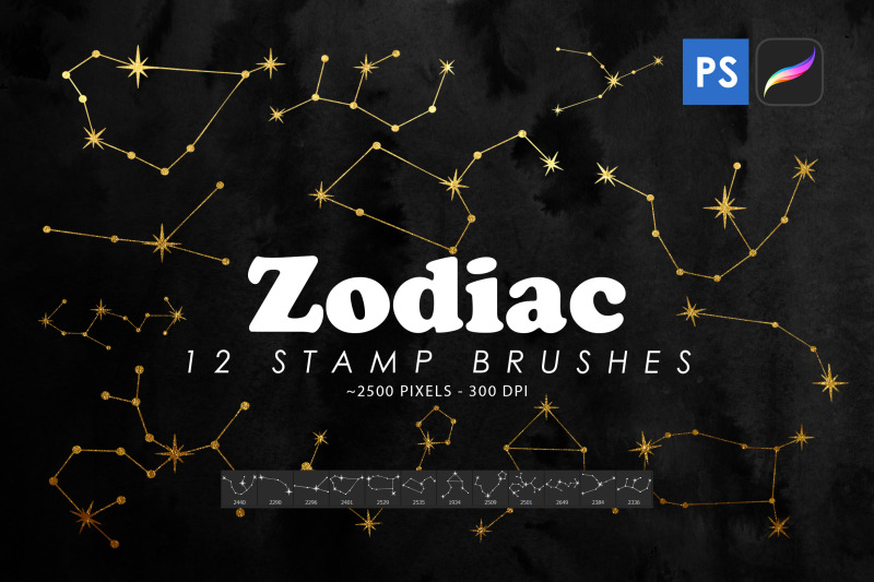 zodiac-constellations-stamp-brushes
