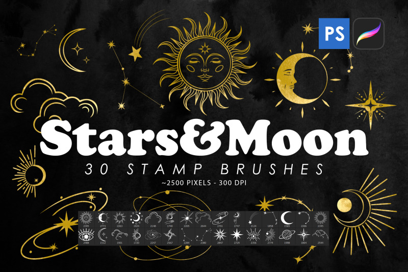 stars-amp-moon-stamp-brushes