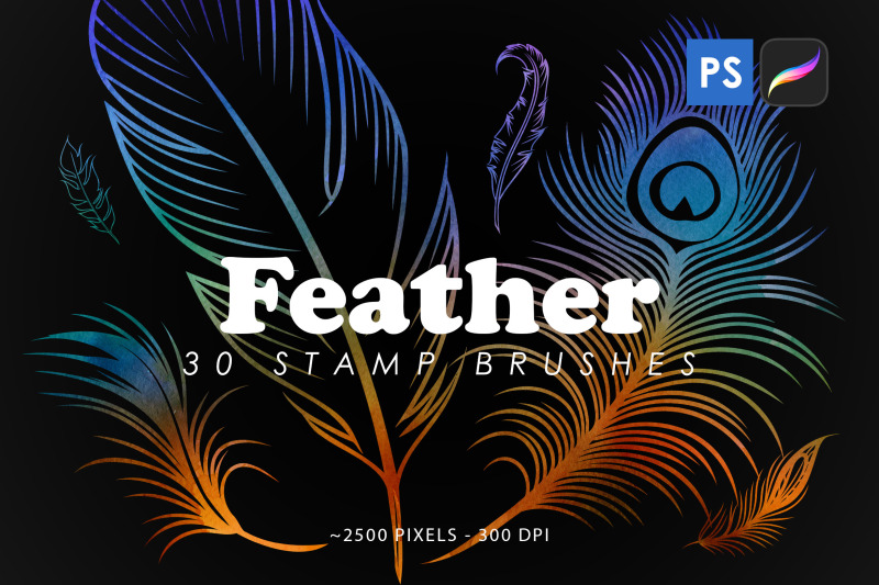 feather-stamp-brushes