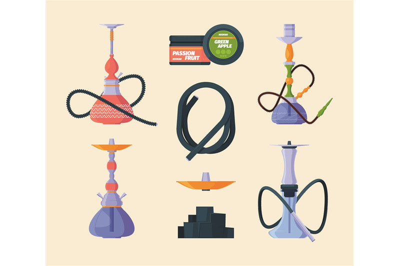 hookah-unhealthy-exotic-turkish-smoking-tools-arab-tobacco-east-symbo