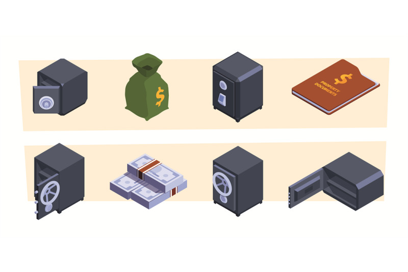 safe-deposit-isometric-steel-packages-and-banking-vault-for-money-sec