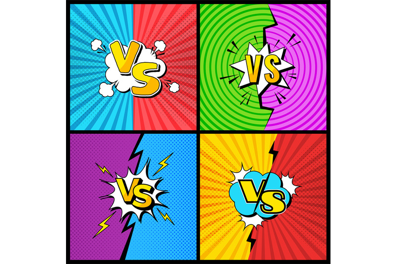 vs-duel-background-fighting-comic-template-with-battle-tournament-fon