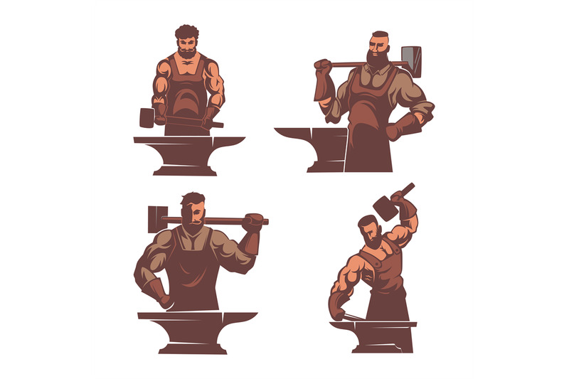 blacksmith-characters-strong-man-worker-with-big-steel-hammer-making