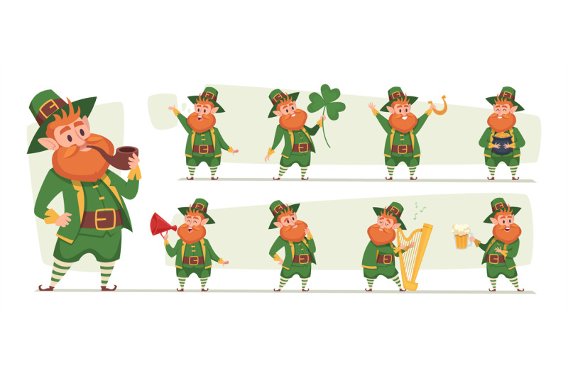 st-patrick-gnome-lucky-leprechaun-in-action-poses-funny-character-in