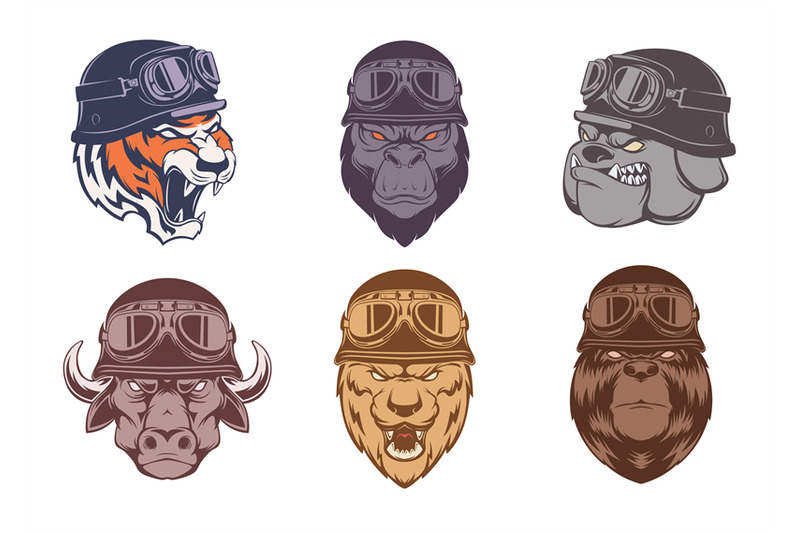 animals-bikers-wild-aggressive-animals-heads-in-helmets-sport-riders