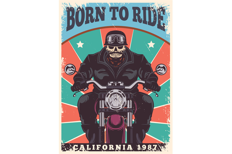 motorcycle-poster-bikers-club-freedom-symbols-animal-in-helmet-exact