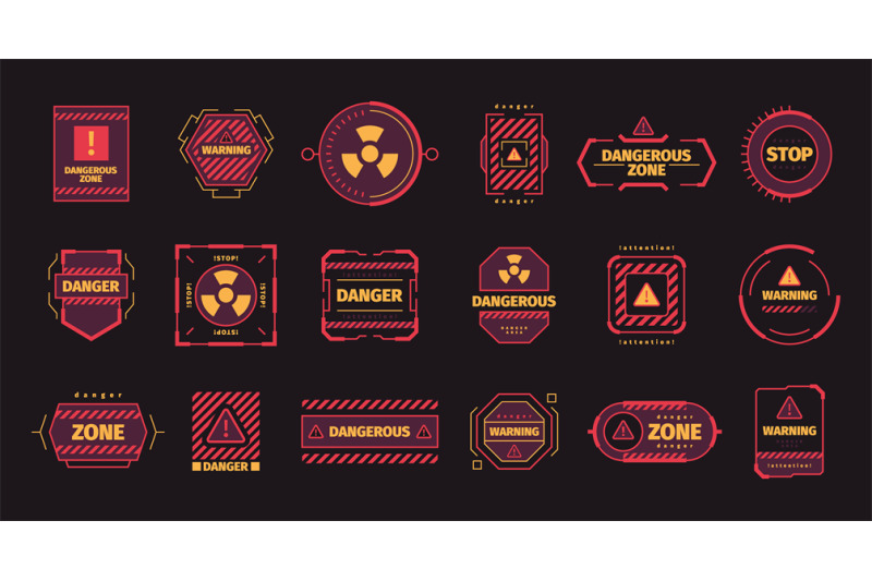 attention-frames-ui-hud-templates-warning-red-symbols-attack-radar-al