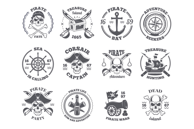 pirate-labels-marine-badges-with-pirate-vintage-weapons-and-elements