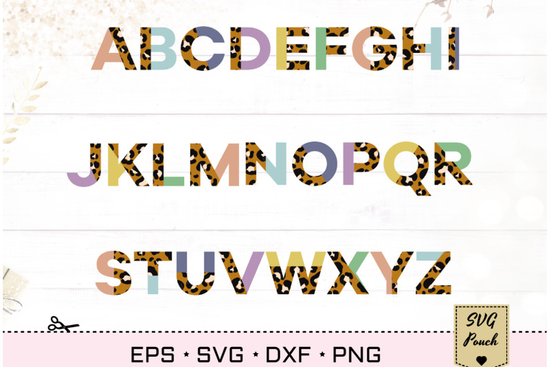 half-leopard-colorful-letters-svg
