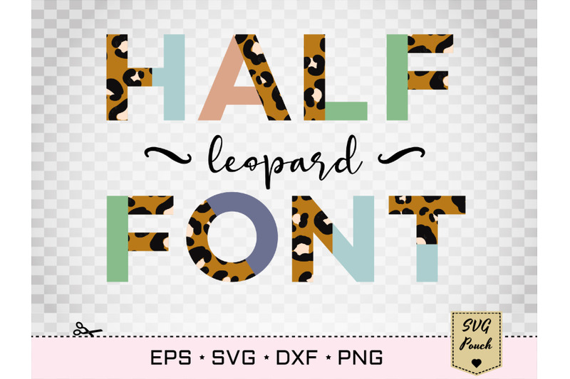 half-leopard-colorful-letters-svg