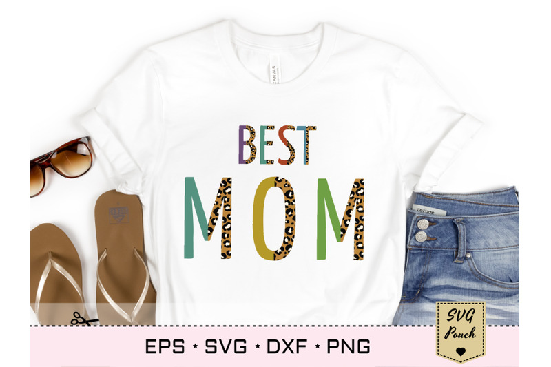 best-mom-leopard-font-svg