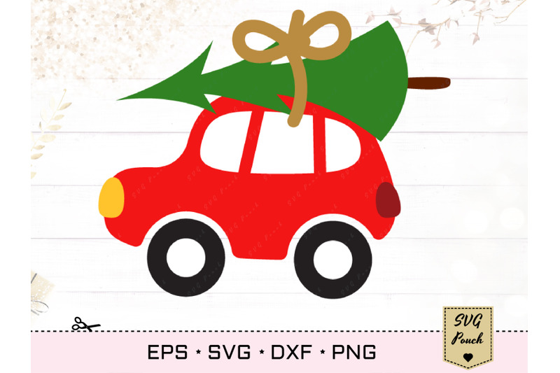 car-with-tree-svg