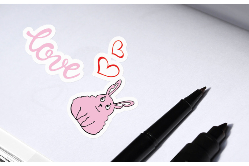 valentine-sticker-set-love-stickers-pack-with-animals