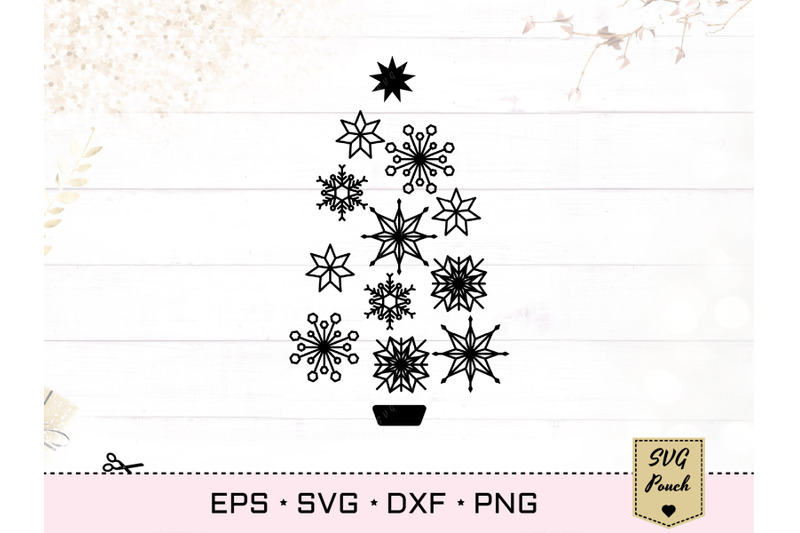 snowflakes-christmas-tree-svg