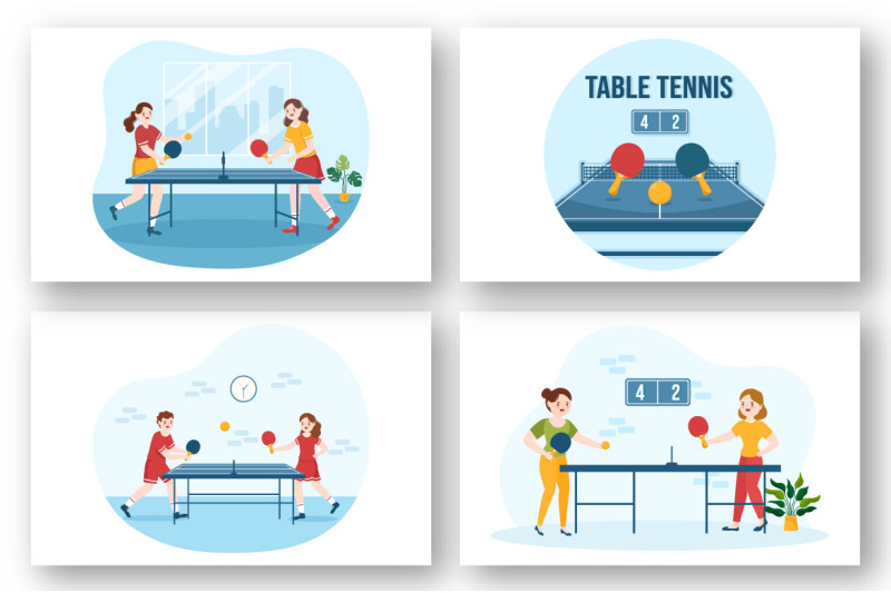 11-playing-table-tennis-sports-illustration