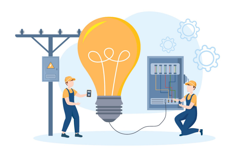 10-lighting-and-electricity-energy-maintenance-illustration