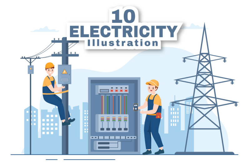 10-lighting-and-electricity-energy-maintenance-illustration