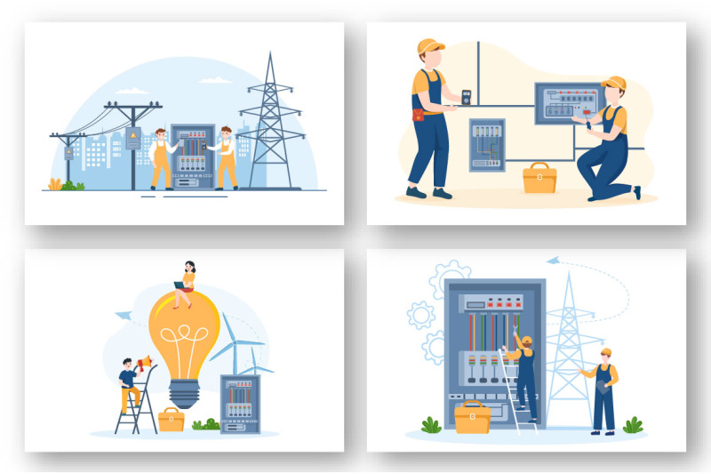 10-lighting-and-electricity-energy-maintenance-illustration