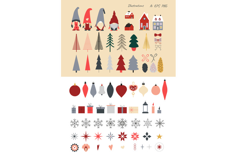 modern-christmas-trees-balls-gnome
