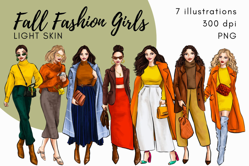fall-fashion-girls-light-skin-watercolor-fashion-clipart