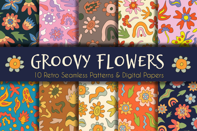 groovy-flowers-retro-seamless-patterns-amp-digital-papers